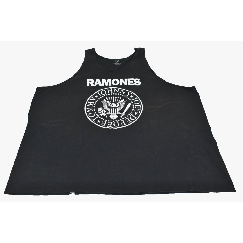 Shaka Wear Ramones Men's Tank Top 5XL Black Rock Band Logo Graphic Sleeveless